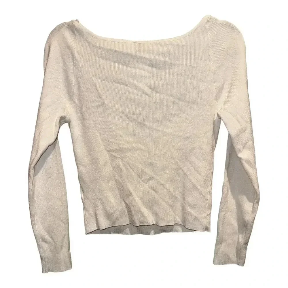 NWT Forever‎ 21 Cropped Sweetheart Long Sleeve
